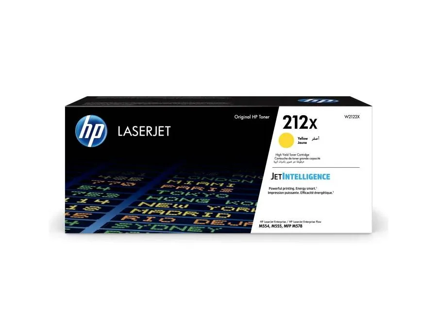 Картридж HP 212X для CLJ Enterprise M554/M555/M578 , желтый ( 10 000 стр.) (W2122X)