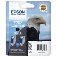Набор из двух черных картриджей Epson T007 для SP870, 1270 (C13T00740210)