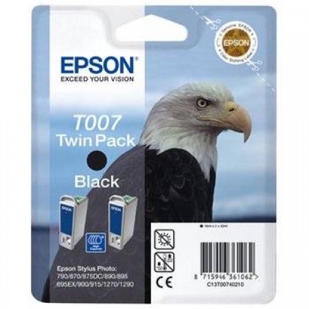 Набор из двух черных картриджей Epson T007 для SP870, 1270 (C13T00740210) в Москве Набор из двух черных картриджей Epson T007 для SP870, 1270 (C13T00740210) в Москве