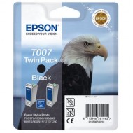Набор из двух черных картриджей Epson T007 для SP870, 1270 (C13T00740210)