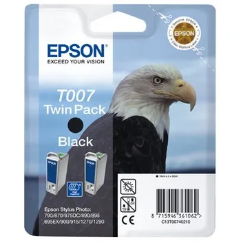Набор из двух черных картриджей Epson T007 для SP870, 1270 (C13T00740210) в России Набор из двух черных картриджей Epson T007 для SP870, 1270 (C13T00740210) в России