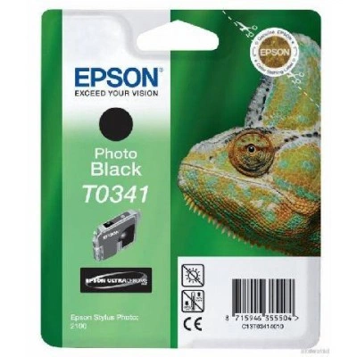 Картридж с черными фото чернилами Epson T0341 для SP2100 (C13T03414010) Картридж с черными фото чернилами Epson T0341 для SP2100 (C13T03414010)