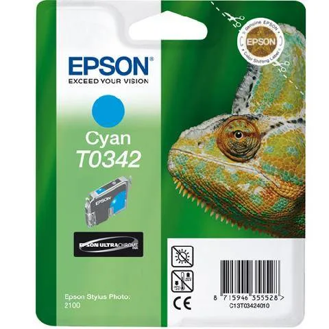 Картридж с голубыми чернилами Epson T0342 для SP2100 (C13T03424010) Картридж с голубыми чернилами Epson T0342 для SP2100 (C13T03424010)