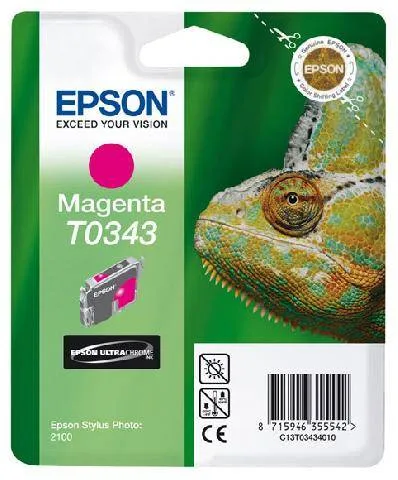Картридж с пурпурными чернилами Epson T0343 для SP2100 (C13T03434010) Картридж с пурпурными чернилами Epson T0343 для SP2100 (C13T03434010)