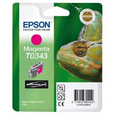 Картридж с пурпурными чернилами Epson T0343 для SP2100 (C13T03434010) Картридж с пурпурными чернилами Epson T0343 для SP2100 (C13T03434010)