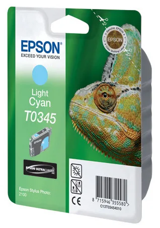 Картридж со светло-голубыми чернилами Epson T0345 для SP2100 (C13T03454010) в России Картридж со светло-голубыми чернилами Epson T0345 для SP2100 (C13T03454010) в России