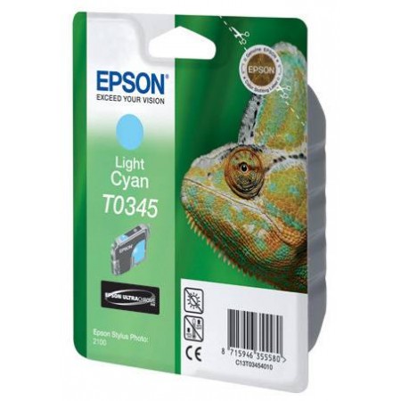 Картридж со светло-голубыми чернилами Epson T0345 для SP2100 (C13T03454010) в Москве Картридж со светло-голубыми чернилами Epson T0345 для SP2100 (C13T03454010) в Москве