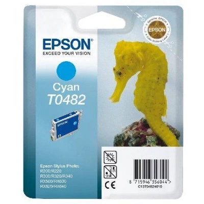 Картридж с голубыми чернилами Epson T0482 для R200, R300 (C13T04824010) Картридж с голубыми чернилами Epson T0482 для R200, R300 (C13T04824010)