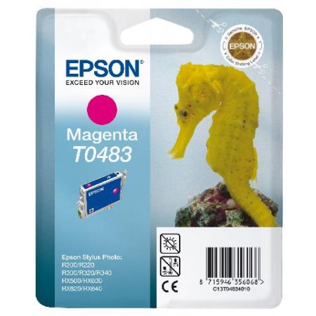 Картридж с пурпурными чернилами Epson T0483 для R200, R300 (C13T04834010) в Москве Картридж с пурпурными чернилами Epson T0483 для R200, R300 (C13T04834010) в Москве