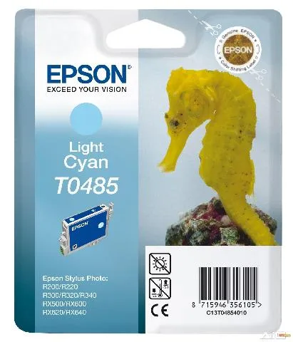 Картридж со светло-голубыми чернилами Epson T0485 для R200, R300 (C13T04854010) в России Картридж со светло-голубыми чернилами Epson T0485 для R200, R300 (C13T04854010) в России