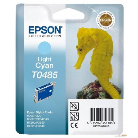 Картридж со светло-голубыми чернилами Epson T0485 для R200, R300 (C13T04854010) в Москве Картридж со светло-голубыми чернилами Epson T0485 для R200, R300 (C13T04854010) в Москве