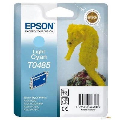 Картридж со светло-голубыми чернилами Epson T0485 для R200, R300 (C13T04854010) Картридж со светло-голубыми чернилами Epson T0485 для R200, R300 (C13T04854010)