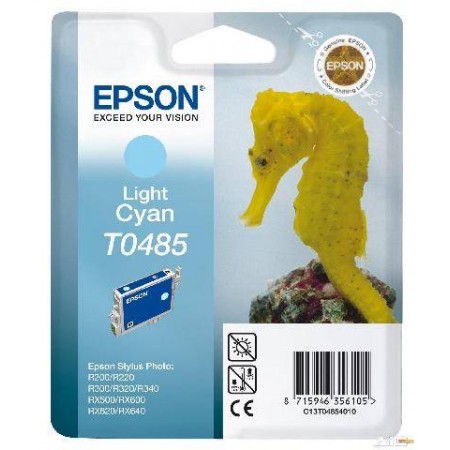 Картридж со светло-голубыми чернилами Epson T0485 для R200, R300 (C13T04854010) в Москве Картридж со светло-голубыми чернилами Epson T0485 для R200, R300 (C13T04854010) в Москве