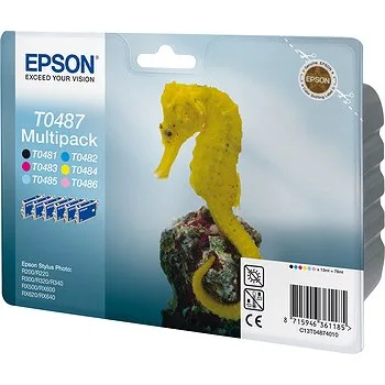 Набор цветных картриджей Epson T0487 для R200, R300 (C13T04874010) в России Набор цветных картриджей Epson T0487 для R200, R300 (C13T04874010) в России