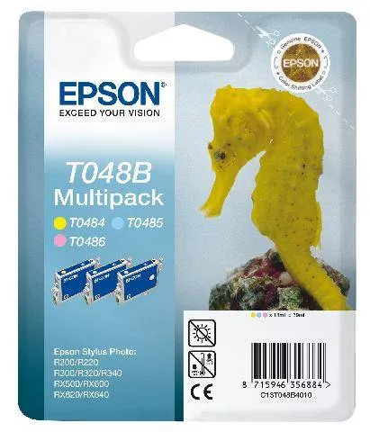 Набор цветных картриджей Epson T048B для R200, R300 (C13T048B4010) Набор цветных картриджей Epson T048B для R200, R300 (C13T048B4010)