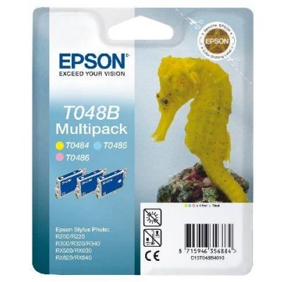 Набор цветных картриджей Epson T048B для R200, R300 (C13T048B4010) Набор цветных картриджей Epson T048B для R200, R300 (C13T048B4010)