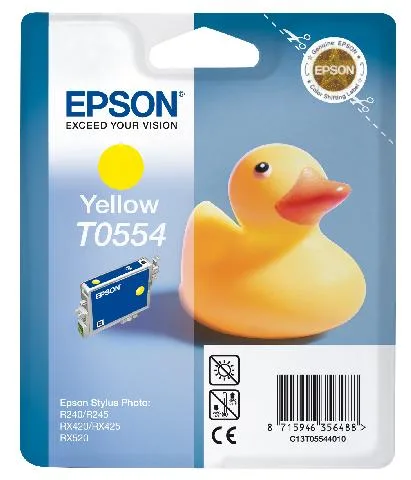 Картридж с желтыми чернилами Epson T0554 для RX520, R240 (C13T05544010) в России Картридж с желтыми чернилами Epson T0554 для RX520, R240 (C13T05544010) в России