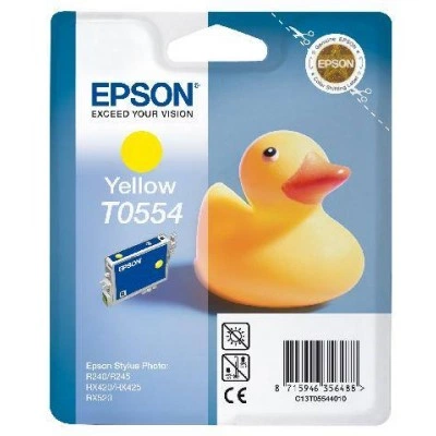 Картридж с желтыми чернилами Epson T0554 для RX520, R240 (C13T05544010) Картридж с желтыми чернилами Epson T0554 для RX520, R240 (C13T05544010)