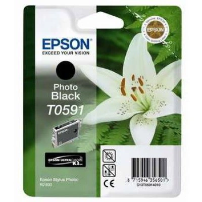 Картридж с черными фото чернилами Epson T0591 (C13T05914010) Картридж с черными фото чернилами Epson T0591 (C13T05914010)