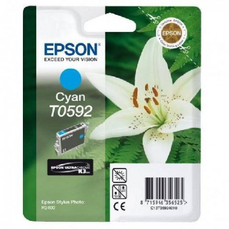 Картридж с голубыми чернилами Epson T0592 (C13T05924010) в Москве Картридж с голубыми чернилами Epson T0592 (C13T05924010) в Москве