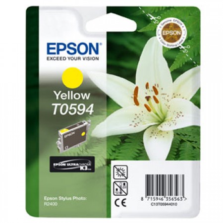 Картридж с желтыми чернилами Epson T0594 (C13T05944010) в Москве Картридж с желтыми чернилами Epson T0594 (C13T05944010) в Москве