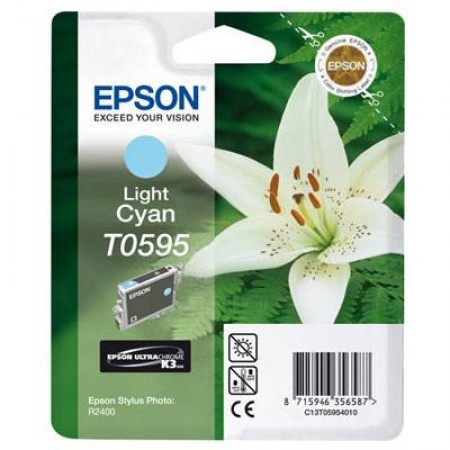 Картридж со светло-голубыми чернилами Epson T0595 (C13T05954010) в Москве Картридж со светло-голубыми чернилами Epson T0595 (C13T05954010) в Москве