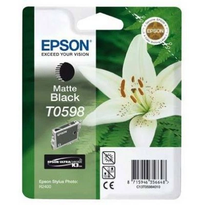 Картридж с черными матовыми чернилами Epson T0598 (C13T05984010) Картридж с черными матовыми чернилами Epson T0598 (C13T05984010)