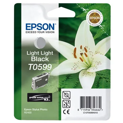 Картридж со светло-серыми чернилами Epson T0599 (C13T05994010) в России Картридж со светло-серыми чернилами Epson T0599 (C13T05994010) в России