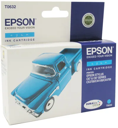 Картридж с голубыми чернилами Epson T0632 (C13T06324A10) в России Картридж с голубыми чернилами Epson T0632 (C13T06324A10) в России