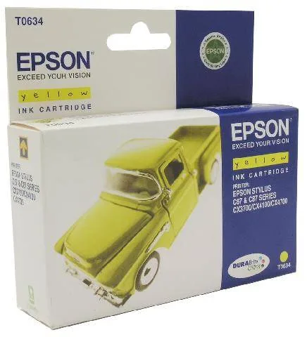 Картридж с желтыми чернилами Epson T0634 (C13T06344A10) Картридж с желтыми чернилами Epson T0634 (C13T06344A10)