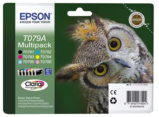Набор цветных картриджей Epson T079A (C13T079A4A10) в России Набор цветных картриджей Epson T079A (C13T079A4A10) в России