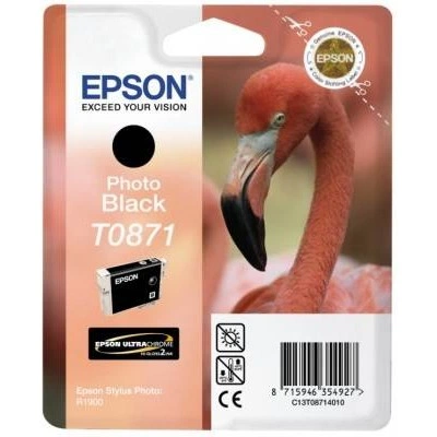 Картридж с черными фото чернилами Epson T0871 (C13T08714010) Картридж с черными фото чернилами Epson T0871 (C13T08714010)