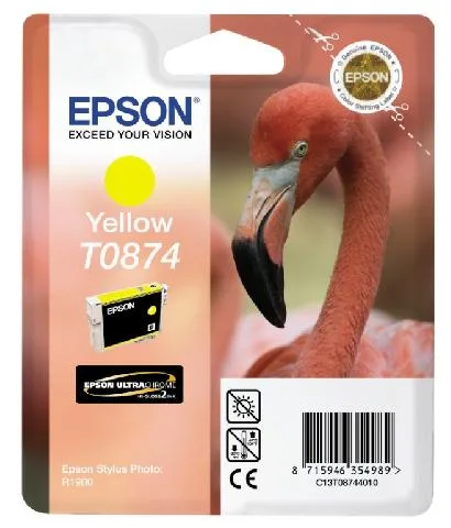 Картридж с желтыми чернилами Epson T0874 (C13T08744010) в России Картридж с желтыми чернилами Epson T0874 (C13T08744010) в России