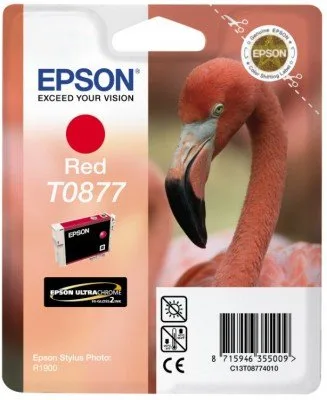 Картридж с красными чернилами Epson T0877 (C13T08774010) в России Картридж с красными чернилами Epson T0877 (C13T08774010) в России