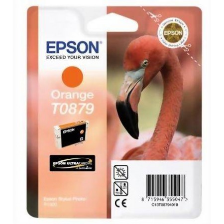 Картридж с оранжевыми чернилами Epson T0879 (C13T08794010) в Москве Картридж с оранжевыми чернилами Epson T0879 (C13T08794010) в Москве