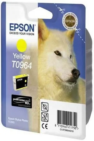 Картридж с желтыми чернилами Epson T0964 (C13T09644010) в России Картридж с желтыми чернилами Epson T0964 (C13T09644010) в России