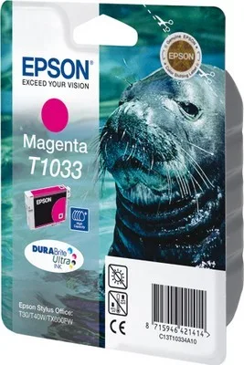 Картридж экстраповышенной емкости с пурпурными чернилами Epson T1033 (C13T10334A10) в России Картридж экстраповышенной емкости с пурпурными чернилами Epson T1033 (C13T10334A10) в России