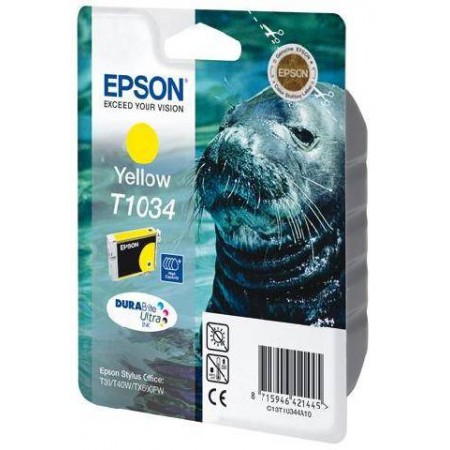 Картридж экстраповышенной емкости с желтыми чернилами Epson T1034 (C13T10344A10) в Москве Картридж экстраповышенной емкости с желтыми чернилами Epson T1034 (C13T10344A10) в Москве