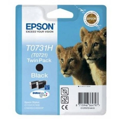 Набор из двух черных картриджей повышенной емкости Epson T0731H (T0721) (C13T10414A10) Набор из двух черных картриджей повышенной емкости Epson T0731H (T0721) (C13T10414A10)