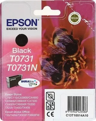 Картридж с черными чернилами Epson T0731 (C13T10514A10) в России Картридж с черными чернилами Epson T0731 (C13T10514A10) в России