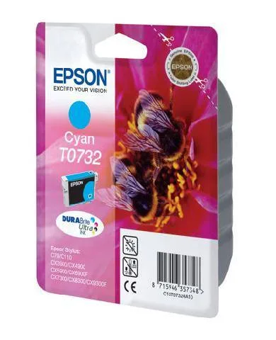 Картридж с голубыми чернилами Epson T0732 (C13T10524A10) Картридж с голубыми чернилами Epson T0732 (C13T10524A10)