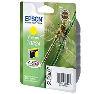 Картридж с желтыми чернилами Epson T0824 (C13T11244A10) Картридж с желтыми чернилами Epson T0824 (C13T11244A10)