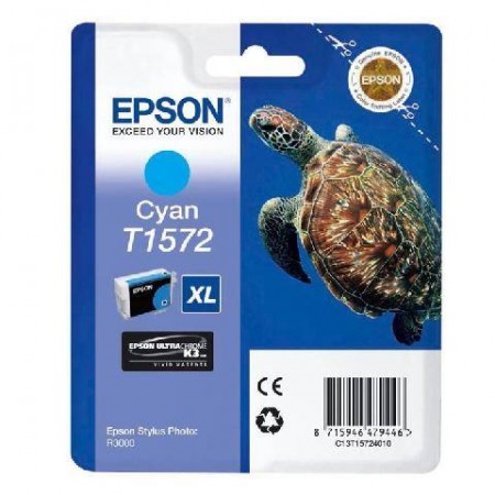 Картридж с голубыми чернилами Epson T1572 (C13T15724010) в Москве Картридж с голубыми чернилами Epson T1572 (C13T15724010) в Москве