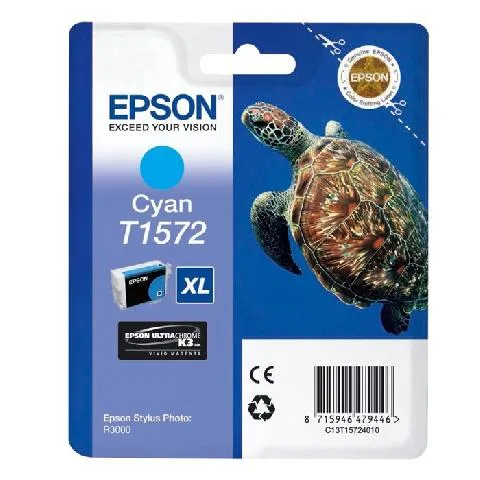 Картридж с голубыми чернилами Epson T1572 (C13T15724010) в России Картридж с голубыми чернилами Epson T1572 (C13T15724010) в России