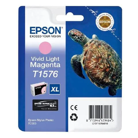 Картридж со светло-пурпурными чернилами Epson T1576 (C13T15764010) в России Картридж со светло-пурпурными чернилами Epson T1576 (C13T15764010) в России
