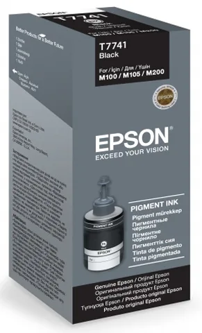 Контейнер с черными чернилами Epson T7741 для M100, M200, M105 (C13T77414A) в России Контейнер с черными чернилами Epson T7741 для M100, M200, M105 (C13T77414A) в России