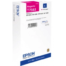 Картридж с пурпурными чернилами Epson T7563 для WF-8090, 8590 (C13T756340)