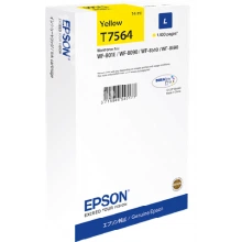 Картридж с желтыми чернилами Epson T7564 для WF-8090, 8590 (C13T756440)