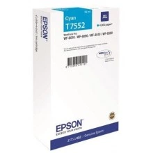 Картридж повышенной емкости с голубыми чернилами Epson T7552 для WF-8090, 8590 (C13T755240)