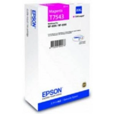 Картридж экстраповышенной емкости с пурпурными чернилами Epson T7543 для WF-8090, 8590 (C13T754340)